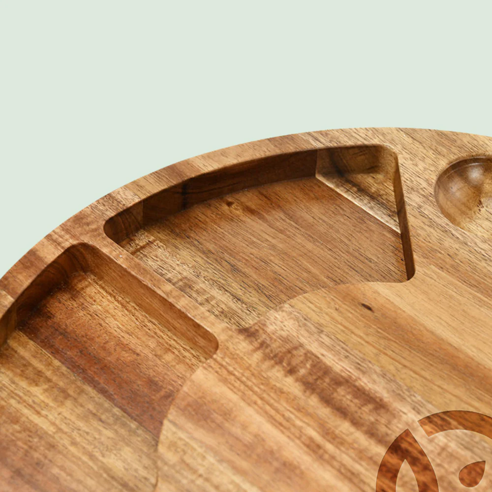 Acacia Wood Charcuterie Board - 9 Piece Set - Image 12