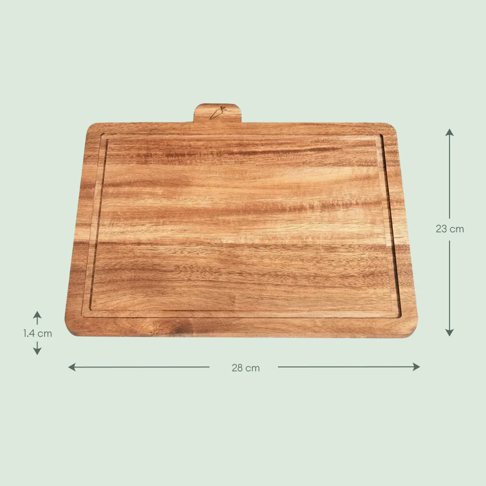 Acacia Wood Chopping Board - 5 Piece Set - Image 6