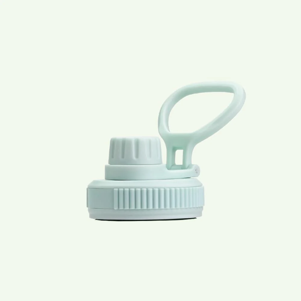 Premium Insulated Water Bottle with 2 x Caps - Mint (1L) - Image 3