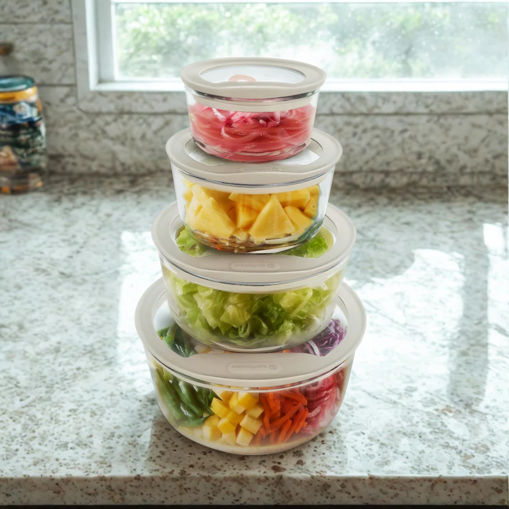 Glass Food Storage Containers - Circle (950ml) - Image 4