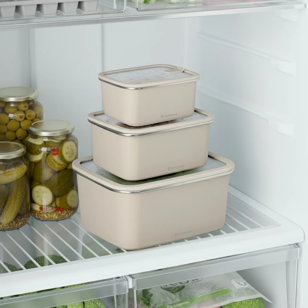Stainless Steel Food Storage Container - Rectangle - 3 Pack - Image 7